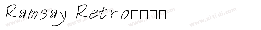 Ramsay Retro字体转换